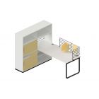 bureautafel met hoge kast Play&Work