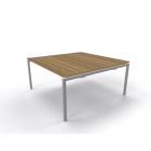 Vergadertafel vierkant 160x160 cm arca frame