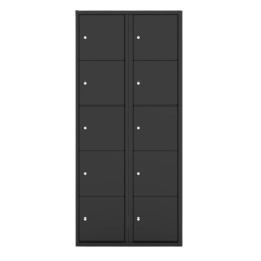 Lockers zwart 10  deuren