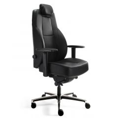 Bureaustoel 24 uur leder