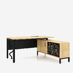 Hoekbureau met opbergruimte