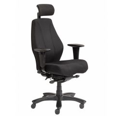 Bureaustoel XL 200 kg 24 uur stof