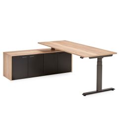 Flex 3+ bureau met opbergruimte (2026) zwart