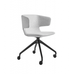 Vergaderstoel Flexi P verrijdbaar