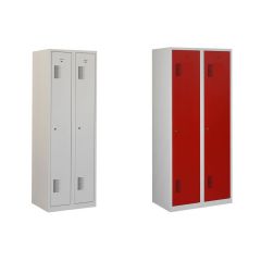 Garderobekast van staal 2 deuren