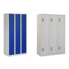 Stalen garderobekast 3 deuren