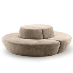 Ronde bank Ufo beige