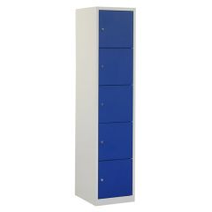 Locker met 5 deuren blauw