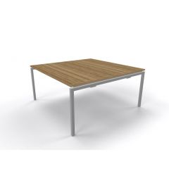 Vergadertafel vierkant 160x160 cm arca frame