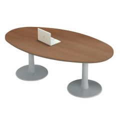 Vergadertafel Q4 meeting ovaal trompetpoot