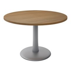 Vergadertafel rond trompetvoet 4 personen