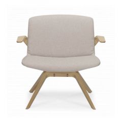 Milos Lounge stoel onderstel hout