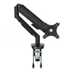 Enkele monitorarm incl USB poorten zwart