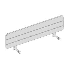 gestoffeerde opzetwand voor bench