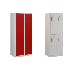 Garderobekast staal 4 deuren