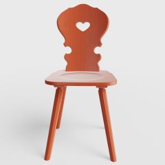 Stoel Hout Vienna oranje