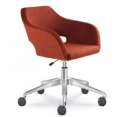 Vergaderstoel Polo+ op wielen