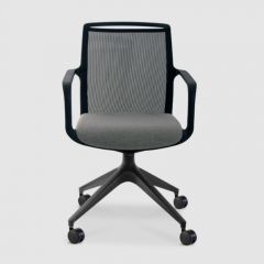 Vergaderstoel Join 4 poots op wielen