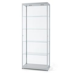 Vitrinekast 80 cm met verlichting deuren zijkant