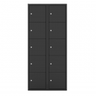 Lockers zwart 10  deuren