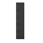 Lockerkast zwart met 5 deuren