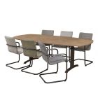 Vergadertafel ovaal 6 personen