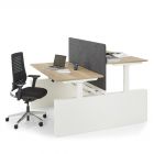 Zit-sta bench bureau Flex 3+ elektrisch wang