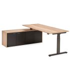 Flex 3+ bureau met opbergruimte (2026) zwart