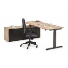 Flex 3+ bureau met opbergruimte elektrisch verstelbaar