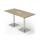 Statafel Greko met kabeldoorvoer in kolompoot