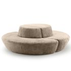 Ronde bank Ufo beige