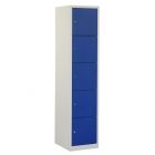 Locker met 5 deuren blauw