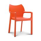 Stapelbare stoel Diva oranje