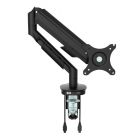 Enkele monitorarm incl USB poorten zwart