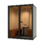Overleg cabine 3 personen met geluiddempende wanden