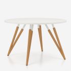 Vergadertafel hout Tauko rond