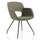 Vergaderstoel 4-poots met uitsparing Whiz