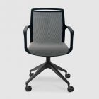 Vergaderstoel Join 4 poots op wielen