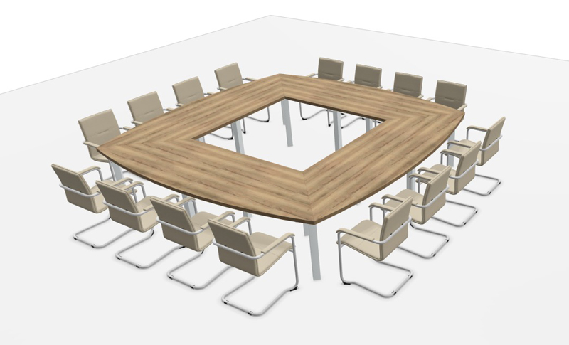 Vergaderopstelling carré