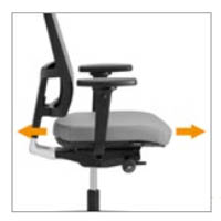 zitdiepte instellen bureaustoel