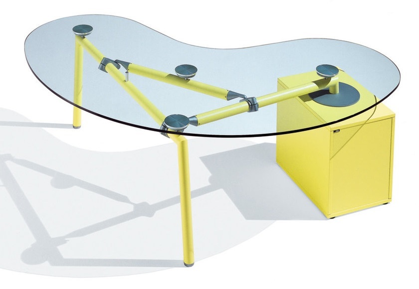 design bureau bureaublad glas